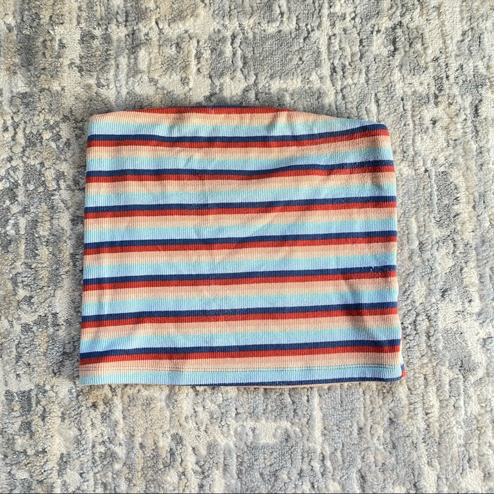 American Eagle Striped Tube Top